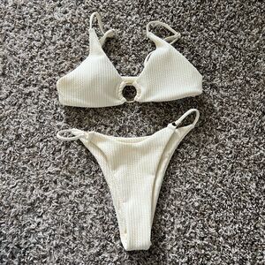 SHEIN brand new never worn cream color bikini